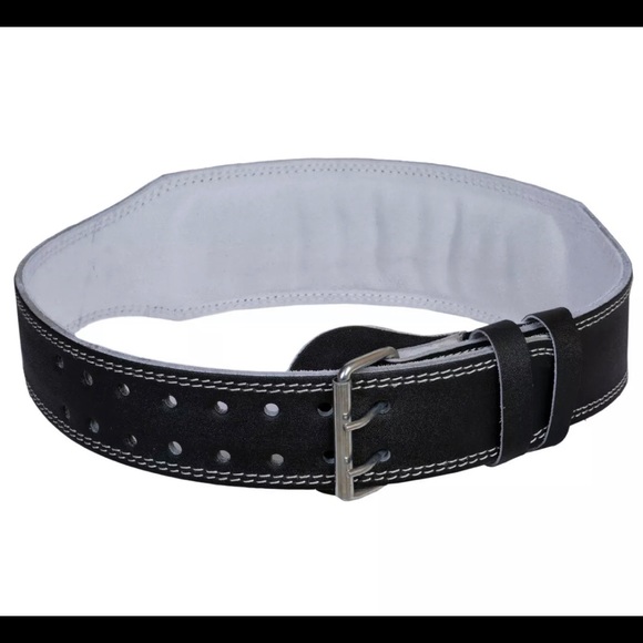 Leather weightlifting belt black and brown - Picture 1 of 4